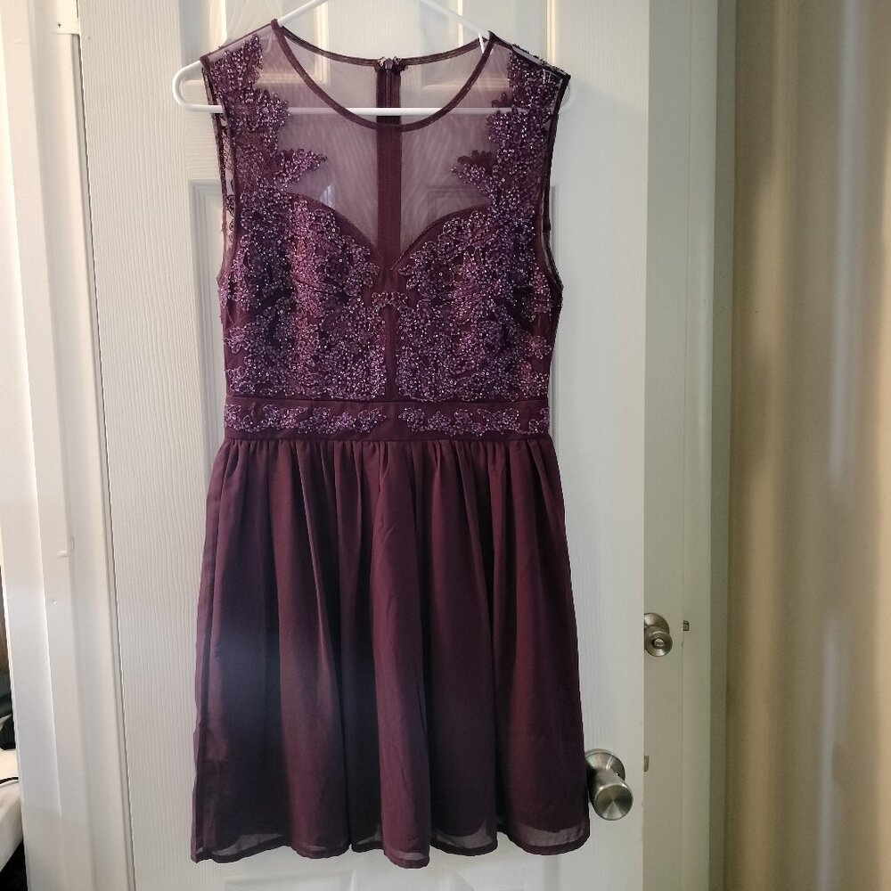Sleeveless Purple Francesca's Dress